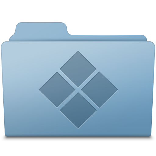 Windows folder blue apple logofolder apple