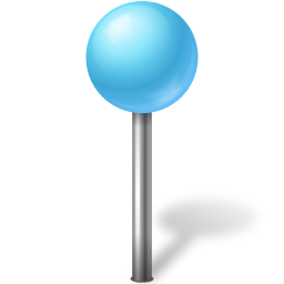 Map marker ball azure