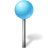 Map marker ball azure