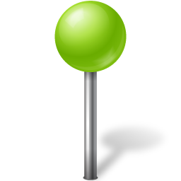 Map marker ball chartreuse