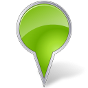 Map marker bubble vector chartreuse