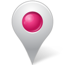 Map marker inside pink