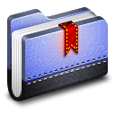 Bookmark blue folder