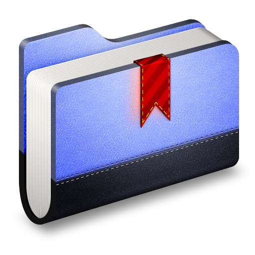 Bookmark blue folder