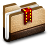 Brown bookmark folder bin