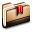 Brown bookmark folder bin