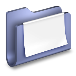 Document doc file documents blue paper folder