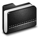 Library black folder