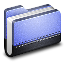 Library blue folder