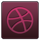 Dribbble network internet social logo