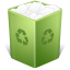 Recycle bin trash full natural