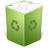 Recycle bin trash full natural