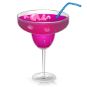 Cocktail purple passion drinks