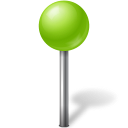 Chartreuse marker map base ose ball