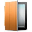 Black cover orange ipad