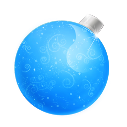 Christmas ball blue