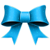 Ribbon blue pattern christmas