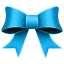 Ribbon blue pattern christmas