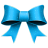 Ribbon blue pattern christmas