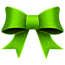 Ribbon green pattern christmas