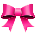 Ribbon pink christmas