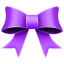 Ribbon purple christmas