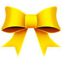 Ribbon yellow christmas