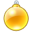 Xmas ball yellow