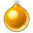 Xmas ball yellow