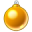 Xmas ball yellow