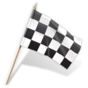 Checkered goal flag