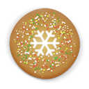 Christmas cookie round