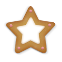 Christmas cookie star