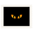 Stamp black cat eyes halloween