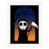 Stamp skeleton halloween