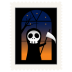 Stamp skeleton halloween