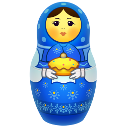 Blue matreshka