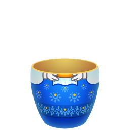 Blue matreshka lower part