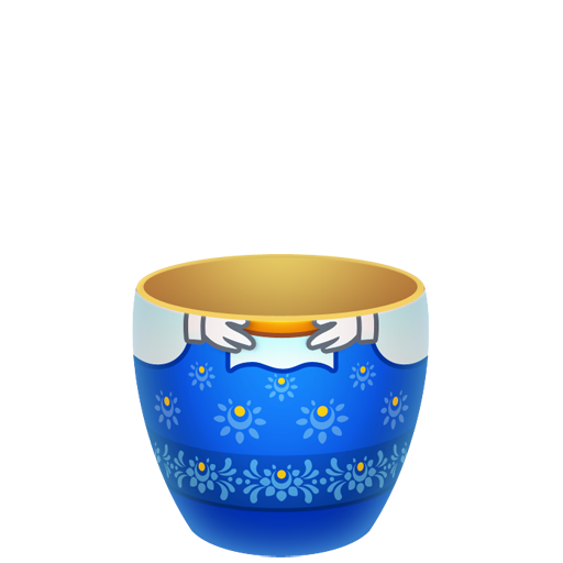 Blue matreshka lower part