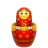 Red matreshka inside icon