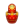 Red matreshka inside icon