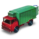 Refrigeration truck with open matchbox door