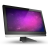 Computer violet space monitor