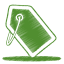 Green tag off purple