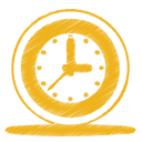 Yellow clock