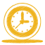 Yellow clock