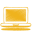 Yellow laptop eletro monitor