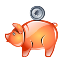 Piggy bank money saving