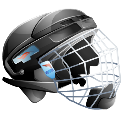 Hockey ice helmet