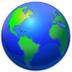 Planet world global earth